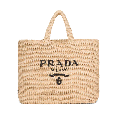 Tan Raffia Tote, £1,400 | Prada