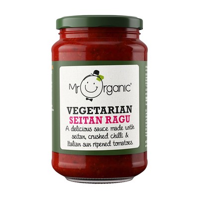 Seitan Crushed Chilli &Tomato Pasta Sauce from Mr Organic 