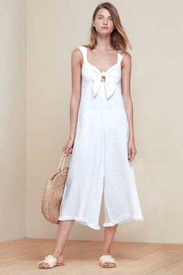 Capri Jumpsuit In White from Magali Pascal
