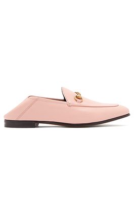 Brixton Collapsible-Heel Leather Loafers from Gucci
