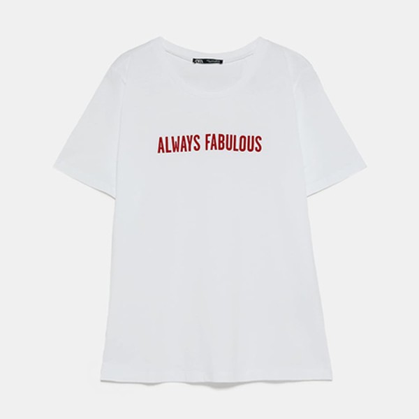 T-Shirt With Front Print from Zara