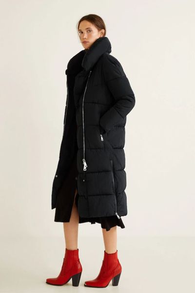 Quilted Water-Repellent Coat from Mango