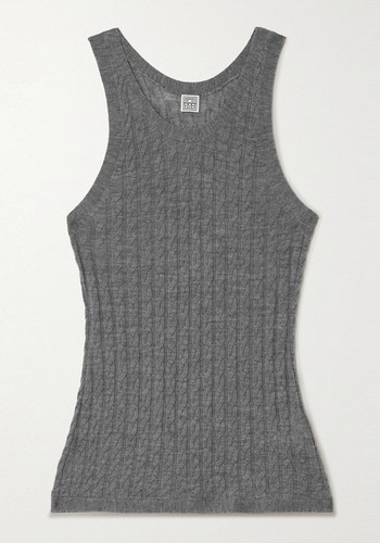 Cable-Knit Wool Tank from Totême