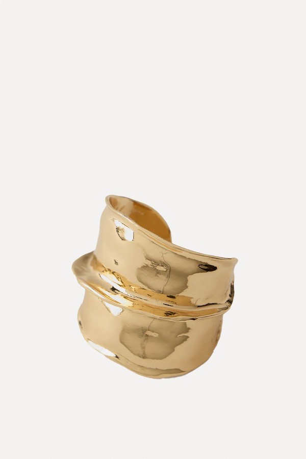 Gold Tone Chunky Cuff Bracelet from Mint Velvet