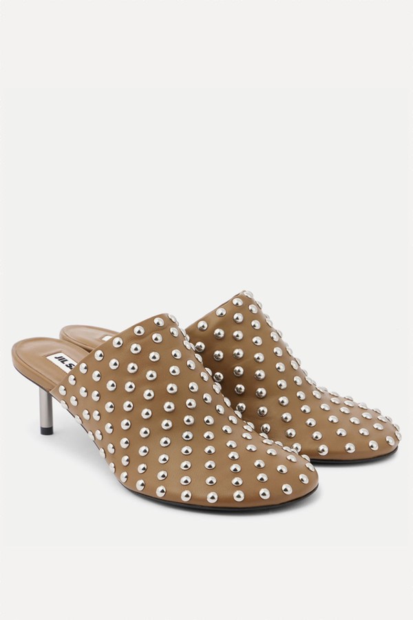 Studded Leather Mules from Jil Sander