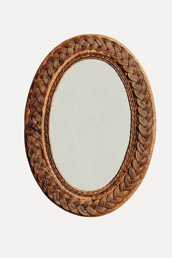 Serena Rattan Mirror from Hastshilp