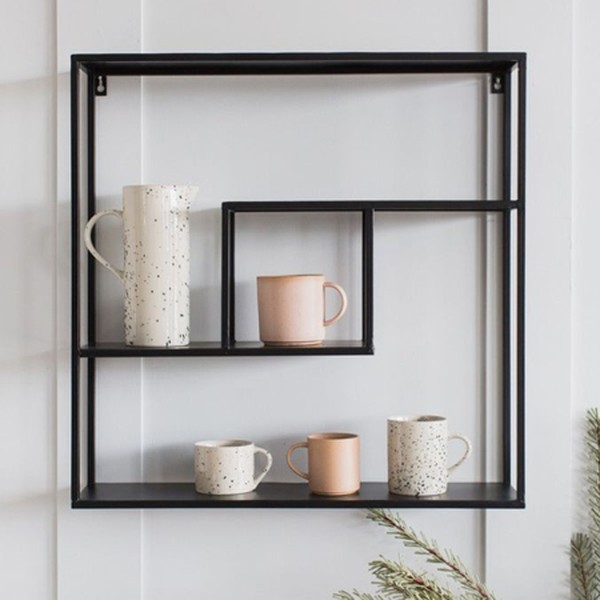 Black Metal Tally Shelf from Rose & Grey