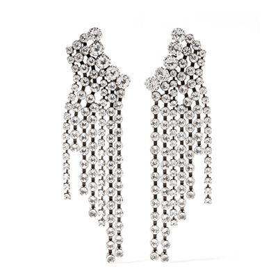 Silver Tone Crystal Earrings from Isabel Marant