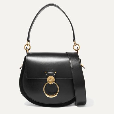 Tess Large Leather & Suede Shoulder Bag from Chloé