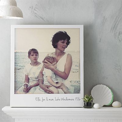 Personalised Retro Style Photo Canvas from Drifting Bear Co