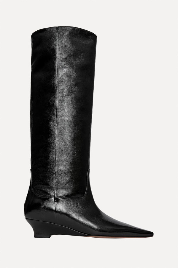 Glossy Leather Boots from ARKET