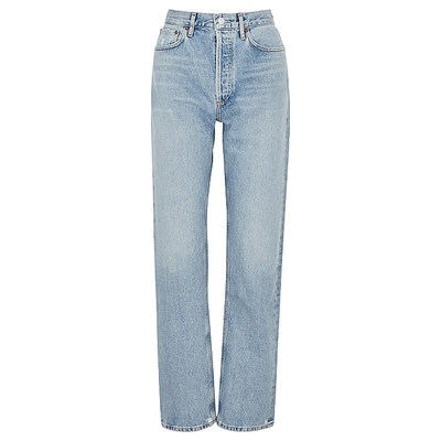 Lana Light Blue Straight-Leg Jeans, £240 | AGOLDE