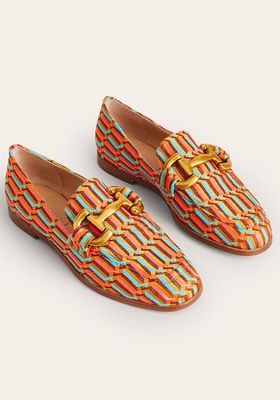 Snaffle Jacquard Loafers
