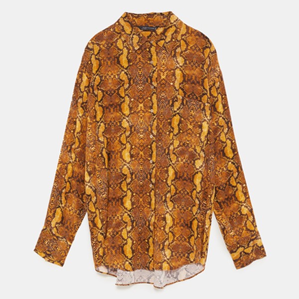 Snake Print Shirt from Zara