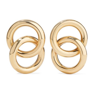 Interlock Gold-Tone Earrings from Laura Lombardi