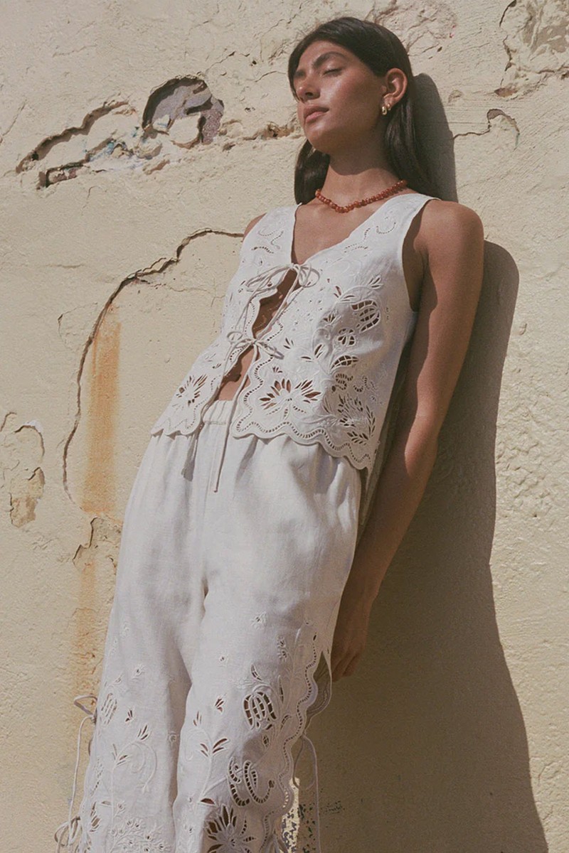 Kaia Top Serpentine Broderie from Soleil Soleil