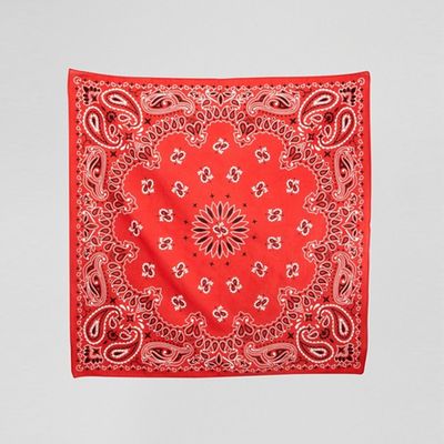 Bandana In Organic Cotton With Red Paisley Print from ASOS