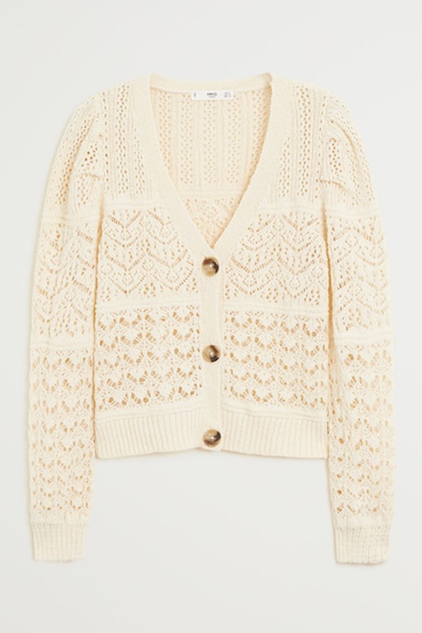  Openwork Cotton Cardigan from Mango
