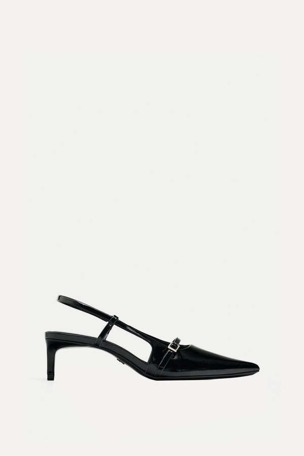 Slingback Shoes With Buckled Strap from Zara