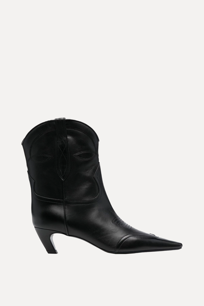 The Dallas 45mm Leather Ankle Boots from Khaite