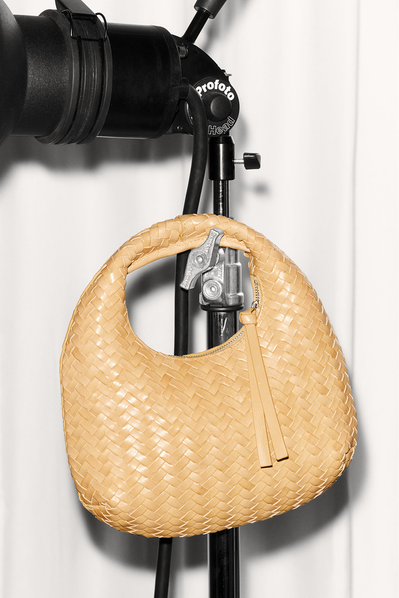 Small Braided-Leather Bag