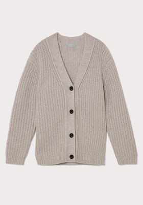 Lambswool Blend Ribbed Cardigan from Jigsaw