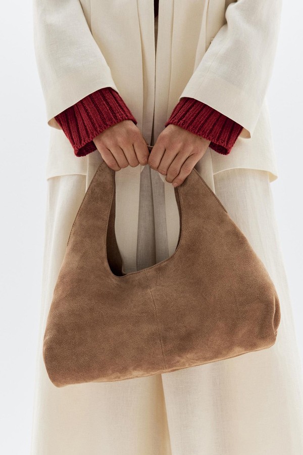 Medium Split Leather Lady Bag