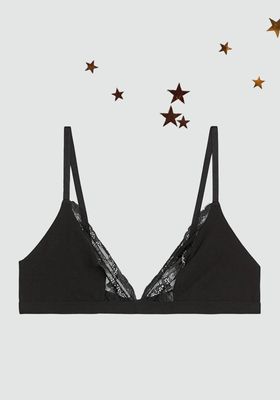 Lace Detail Soft Bra from Arket
