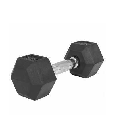 Hex Rubber Dumbbell 2KG from Gorilla Sports