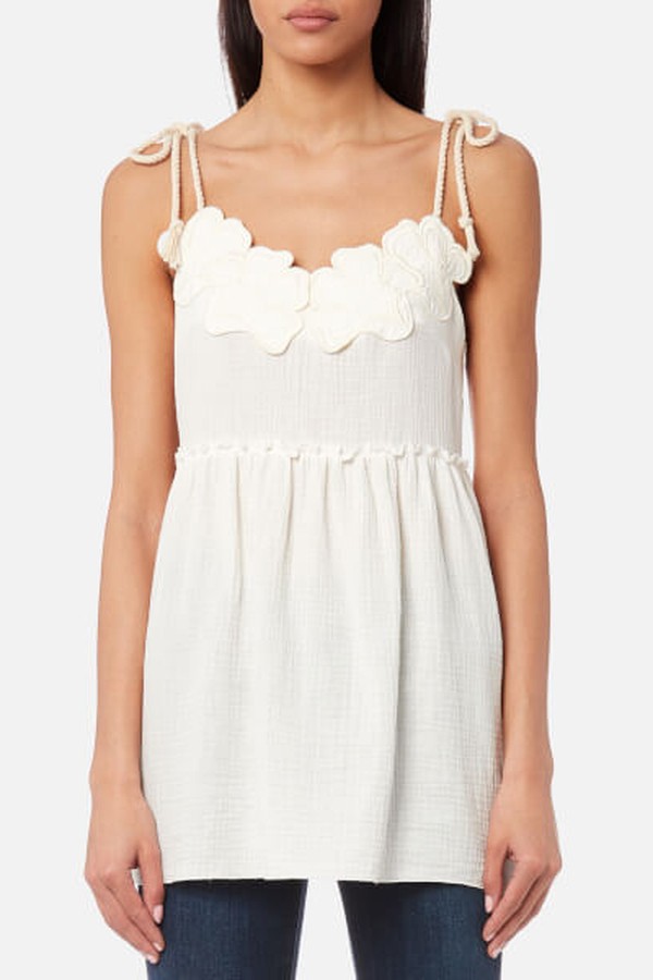 Embellished Cheesecloth Top from See By Chloé
