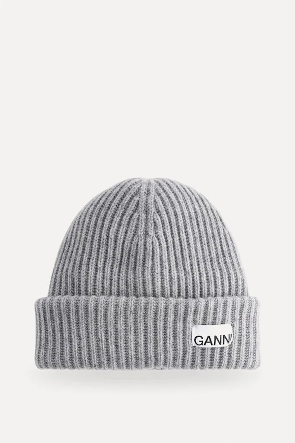 Structured Rib Beanie from GANNI