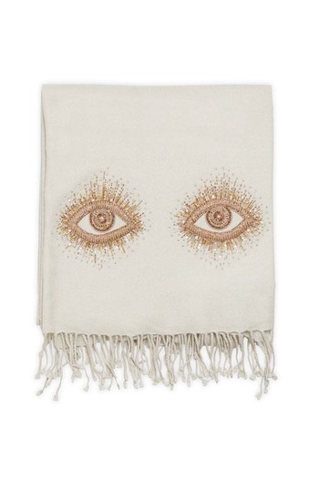 Muse Eyes Embellished Throw from Jonathan Adler