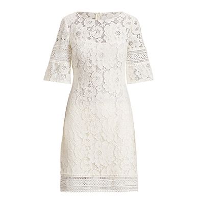Scalloped Floral Lace Dress