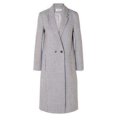 Houndstooth Wool-Blend Coat from Cefinn