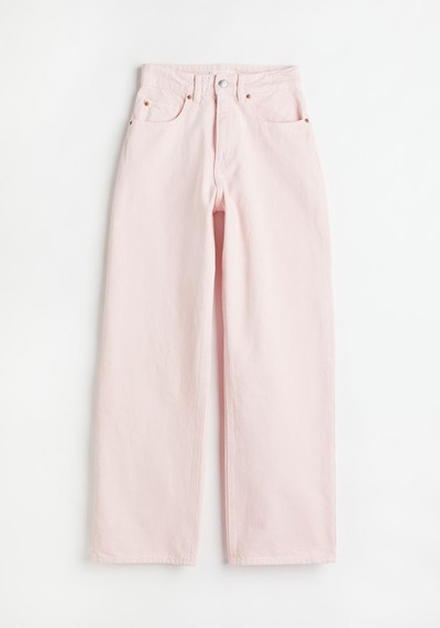 Pink Straight Jeans