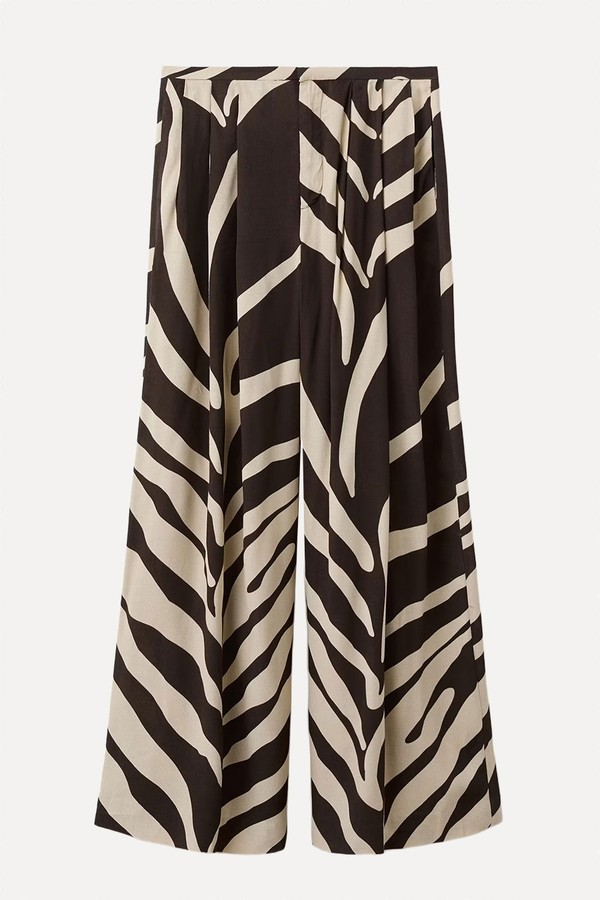 Flowy Printed Trousers from Mango