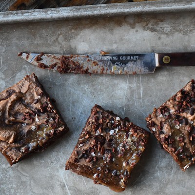 Salted Rye Brownie