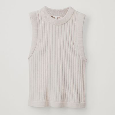 Ribbed Knit Sleeveless Top from Cos