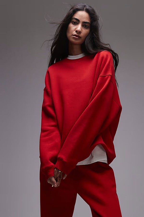 Premium Seam Detail Sweatshirt from TOPSHOP