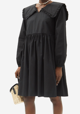 Atlanta Frilled-Collar Cotton-Poplin Mini Dress from Molly Goddard