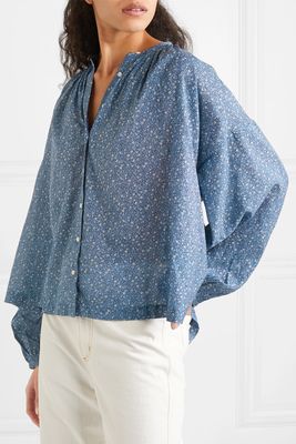 Jane Floral-Print Cotton-Blend Blouse from Doen