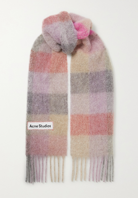 Mohair Checked Scarf from Acne Studios