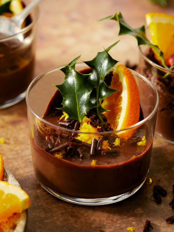 Vegan Chocolate Orange Pots