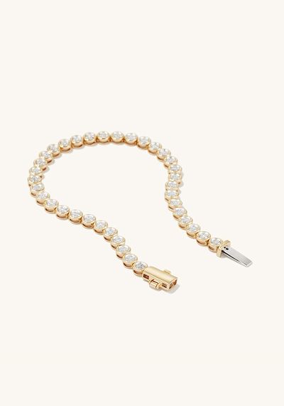 Micro-Pave Diamond Riviere Bracelet