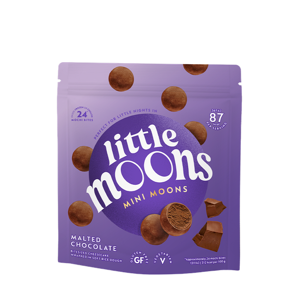 Mini Moons Malted Chocolate Cheesecake Frozen Snack from Little Moons