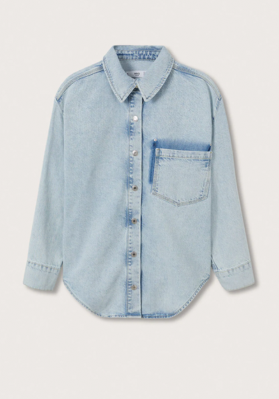 Oversized Denim Overshirt from Mango