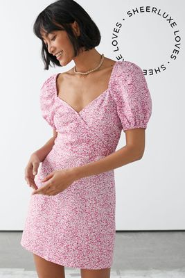 Fitted Puff Sleeve Mini Dress from & Other Stories