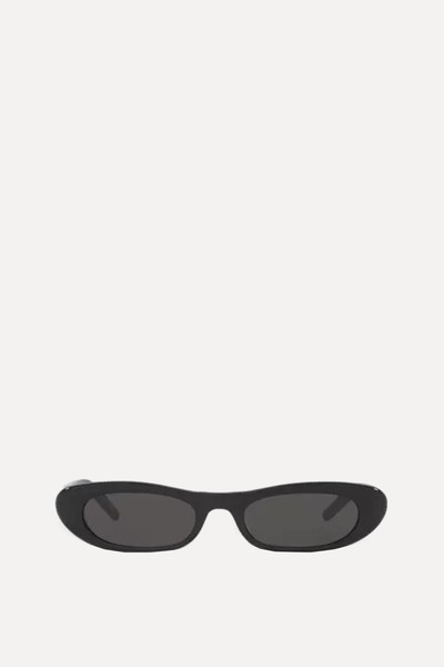 SL557 Rectangular-Frame Acetate Sunglasses from Saint Laurent