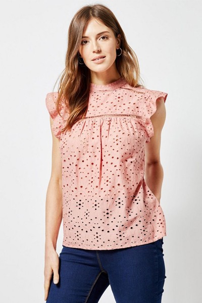 Blush Broderie Blouse