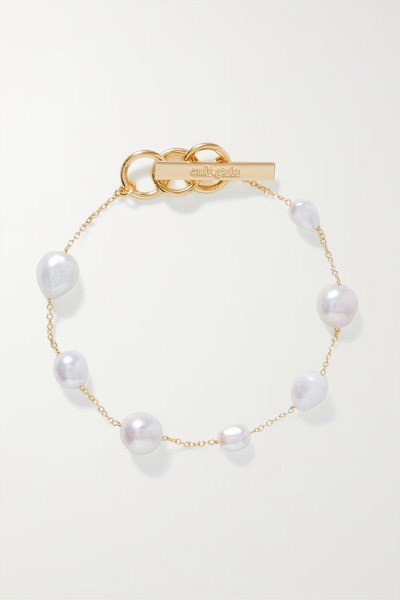 Atum Gold-Tone Pearl Anklet